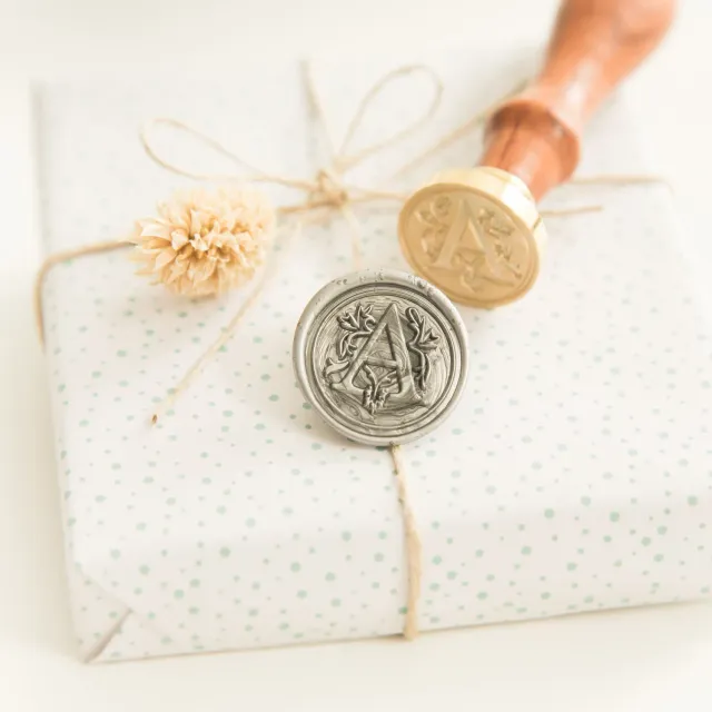 Jessy at Sea Letter A wax stempel 25 mm initiaal