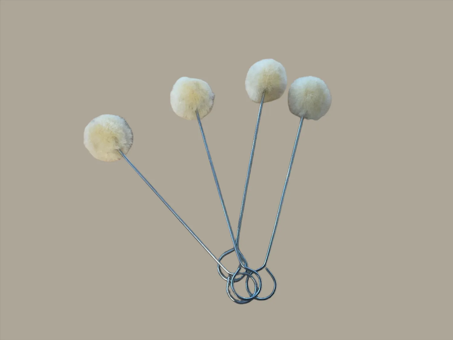 Leather House Dobber schapenwol dobbertjes 5 stuks groot/klein