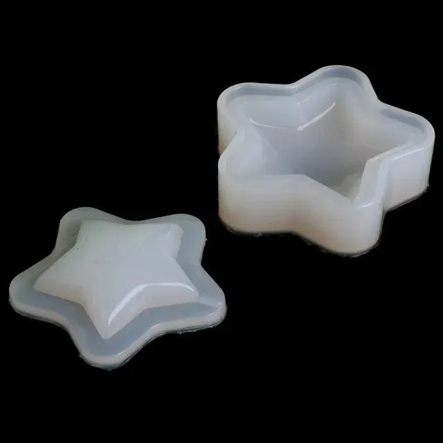 Bijounique 61 Ster 3D siliconen mal tweedelig