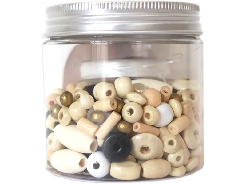 La Petite Epicerie Nature kralenmix pot met elastiek