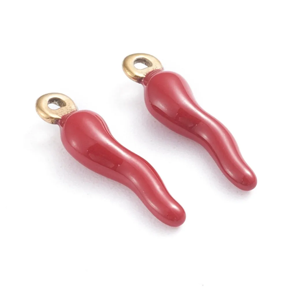 La Petite Epicerie Corne Italienne hoorn bedel rood verguld