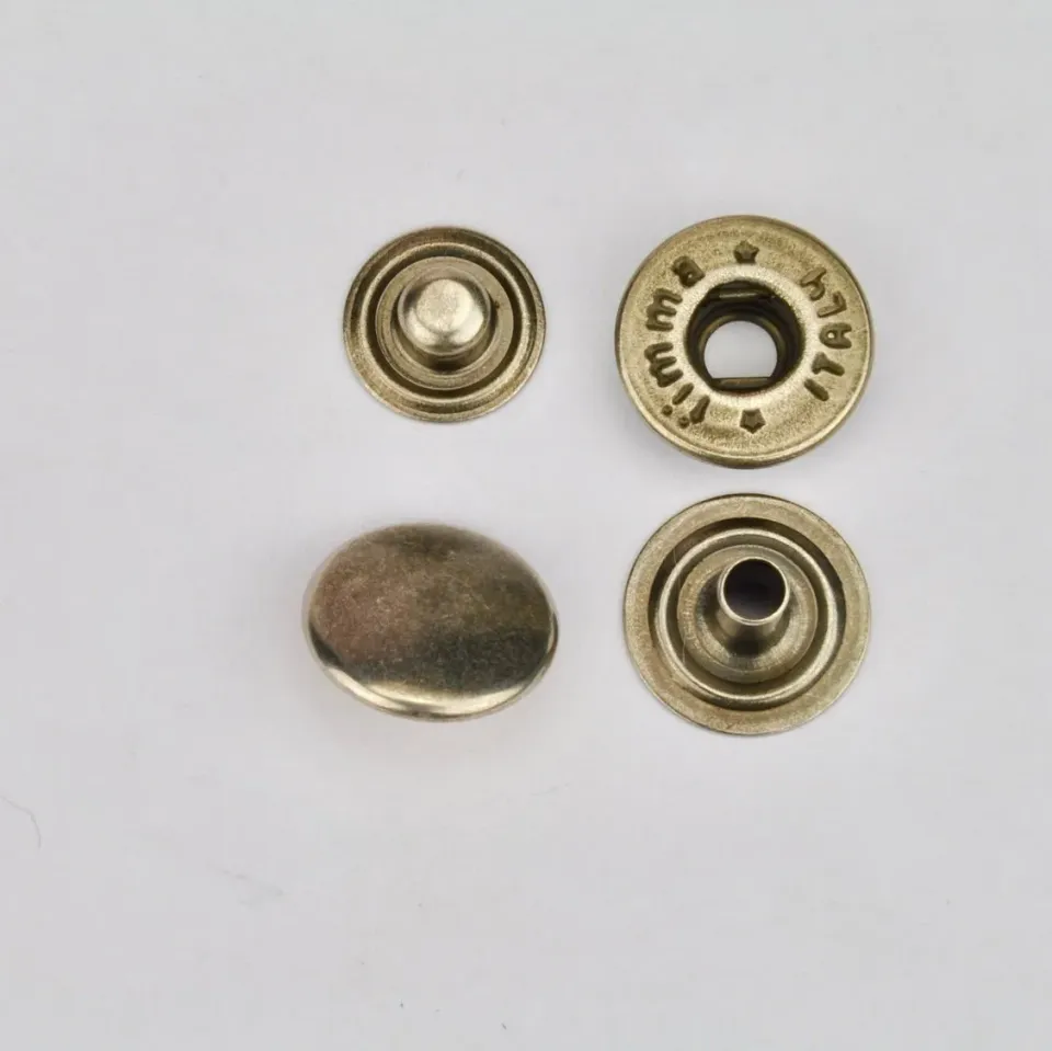 Leather House Drukknopen Oud Zilver 12mm 10 stuks