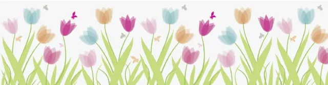 LTC-Leiden raamtape tulpen 2 m x 76 mm verwijderbaar