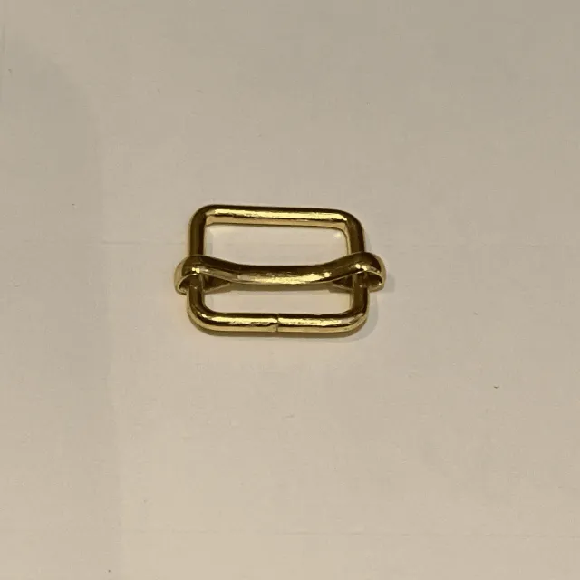 Leather House slider 15 mm tassenband goud zwart zilver