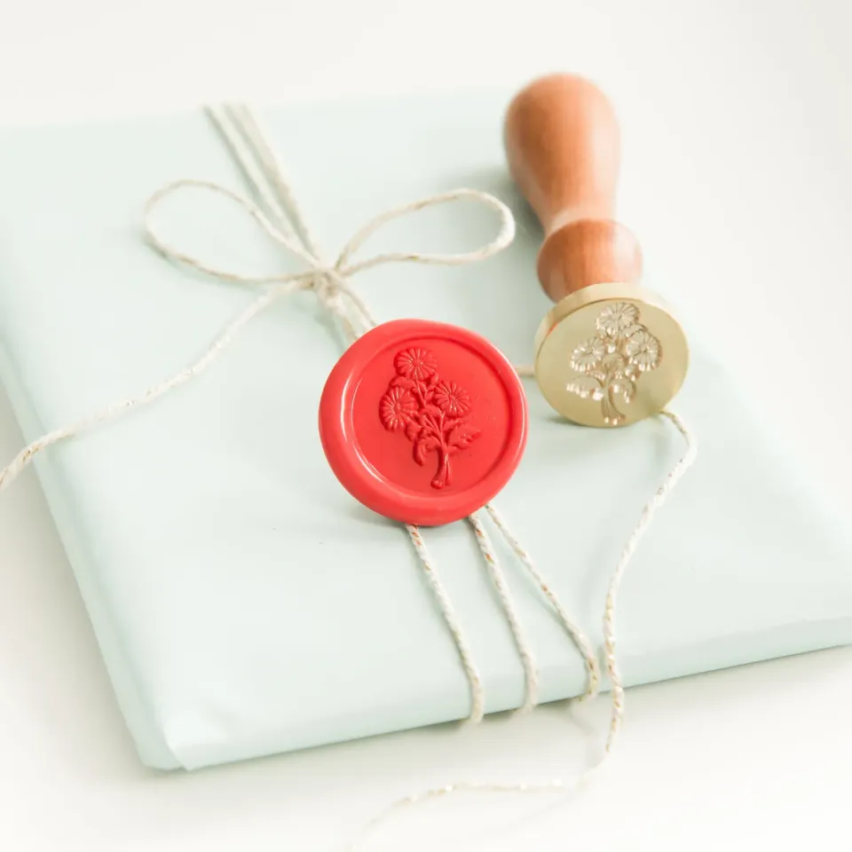 Jessy at Sea Bouquet of Daisies wax stempel 25 mm