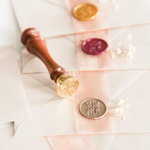 Jessy at Sea Personalised Wedding zegelstempel 25 mm eigen ontwerp
