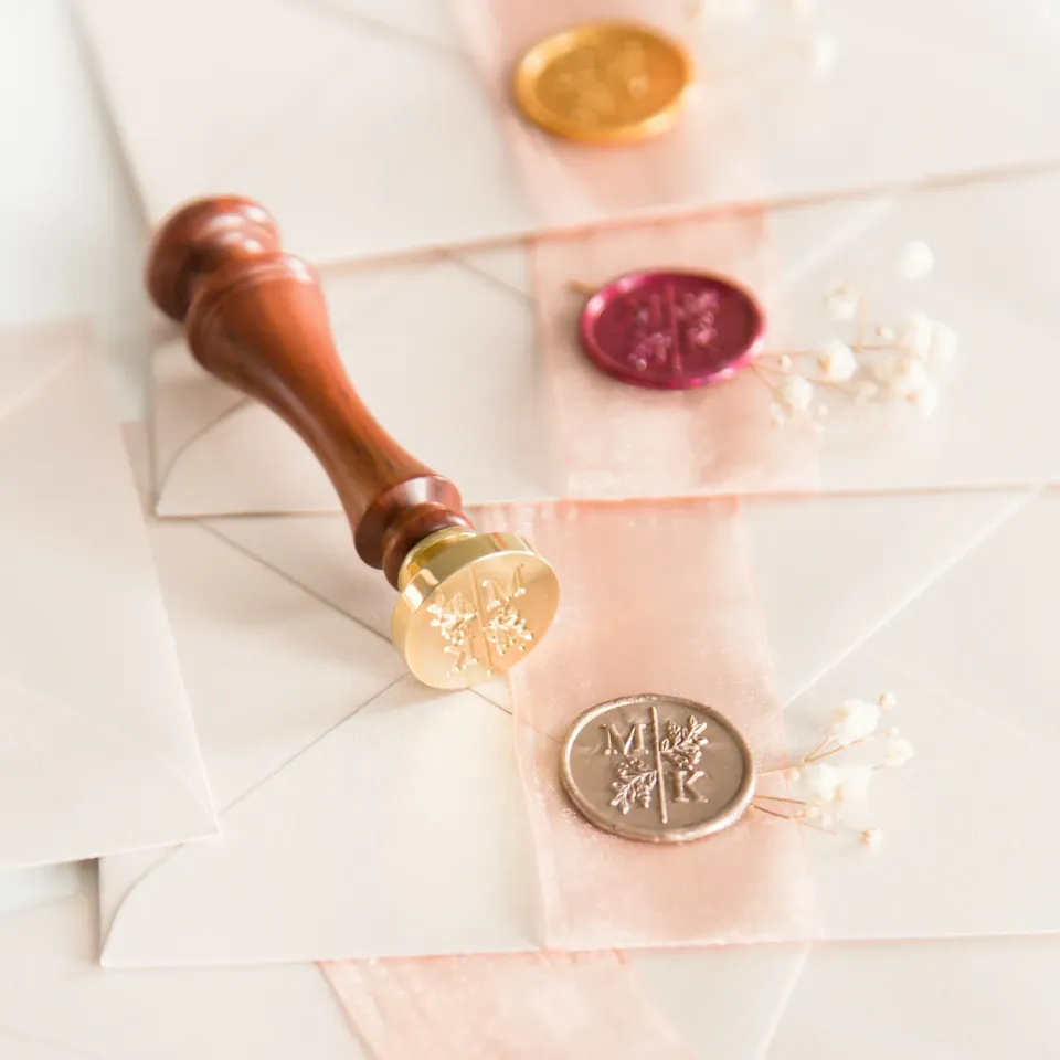 Jessy at Sea Personalised Wedding zegelstempel 25 mm eigen ontwerp