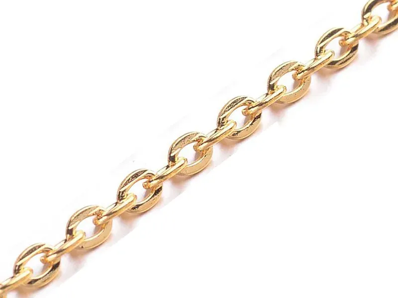 La Petite Epicerie forcat schakelketting goud 3 mm 20 cm