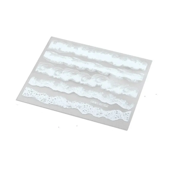 Bijounique Zeeschuim stickers PVC vel 5 stuks 10,5 cm