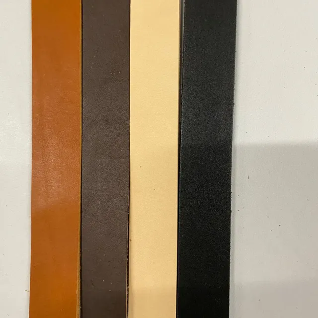 Leather House Tuigleer Riemstrook 130 cm 3 mm Natuur