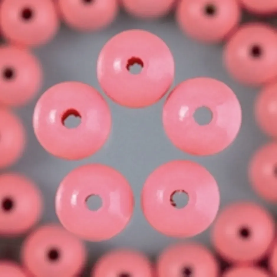 LTC-Leiden Houten kralen 4mm roze 135 stuks vernist