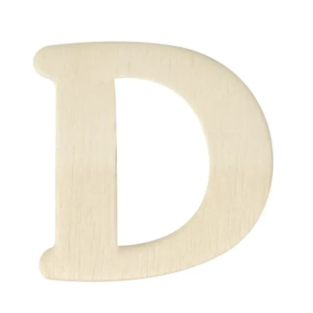 LTC-Leiden Houten letter D 4 cm per stuk