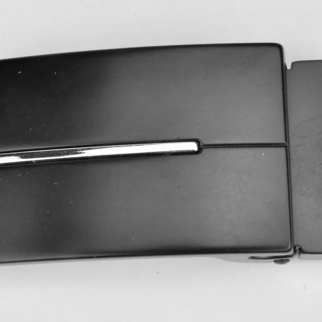 Leather House Buckle Black 35mm riemgesp zwart