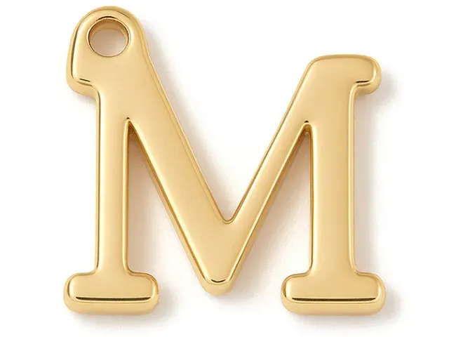La Petite Epicerie bedel letter M goud verguld per stuk