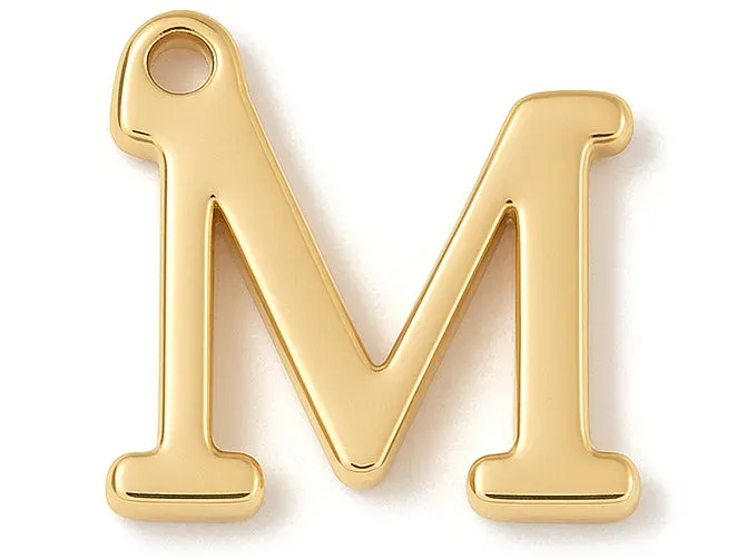La Petite Epicerie bedel letter M goud verguld per stuk