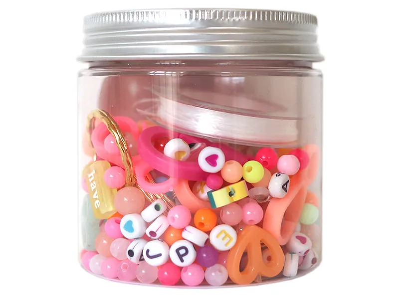 La Petite Epicerie Girl Power kralenmix pot met draad