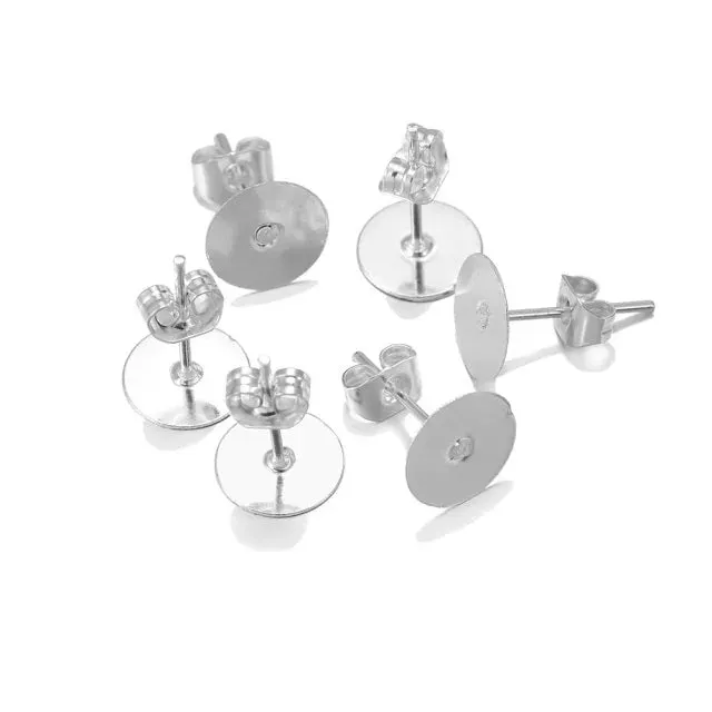 Bijounique Oorstekers oorstekers 5 paar zilver goud stainless steel