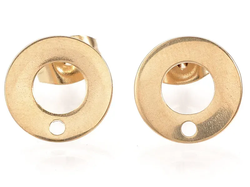 La Petite Epicerie Donut oorstekers goud 10 mm per paar