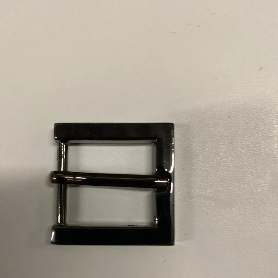 Leather House Buckle gesp zwart 20mm massief metaal