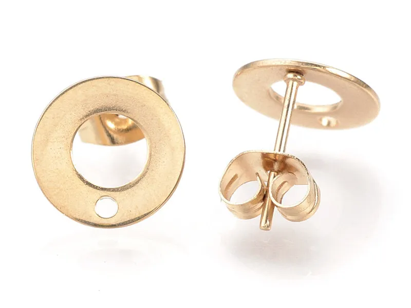La Petite Epicerie Donut oorstekers goud 10 mm per paar