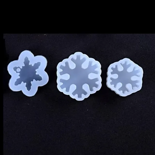 Bijounique X21 siliconen mallen sneeuwvlok set van 3