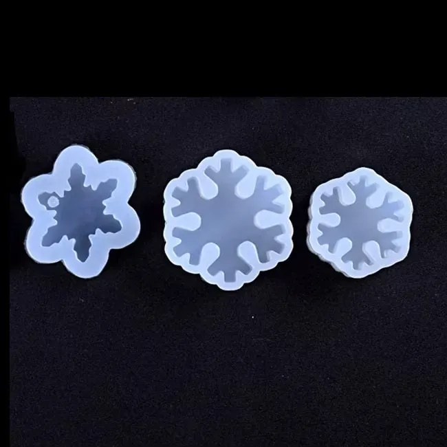 Bijounique X21 siliconen mallen sneeuwvlok set van 3