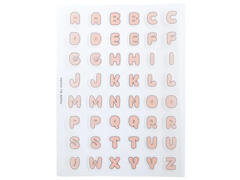 La Petite Epicerie Bubble Rose letterstickers roze