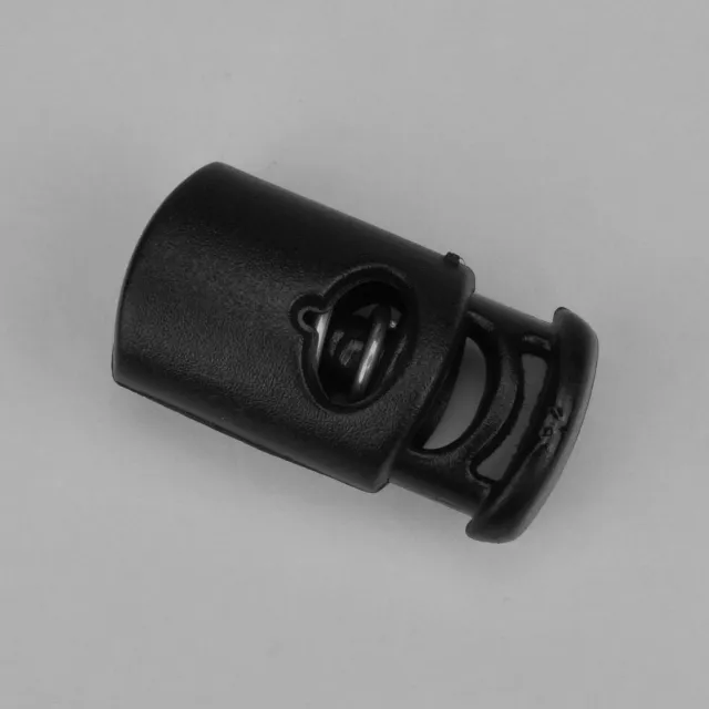 Leather House Stopper Zwart Plastic 1 Gaatje