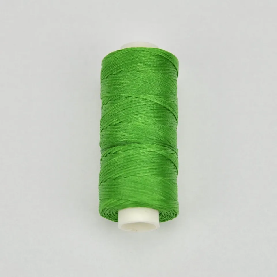 Leather House Gewaxed polyesterdraad appelgroen 50 m