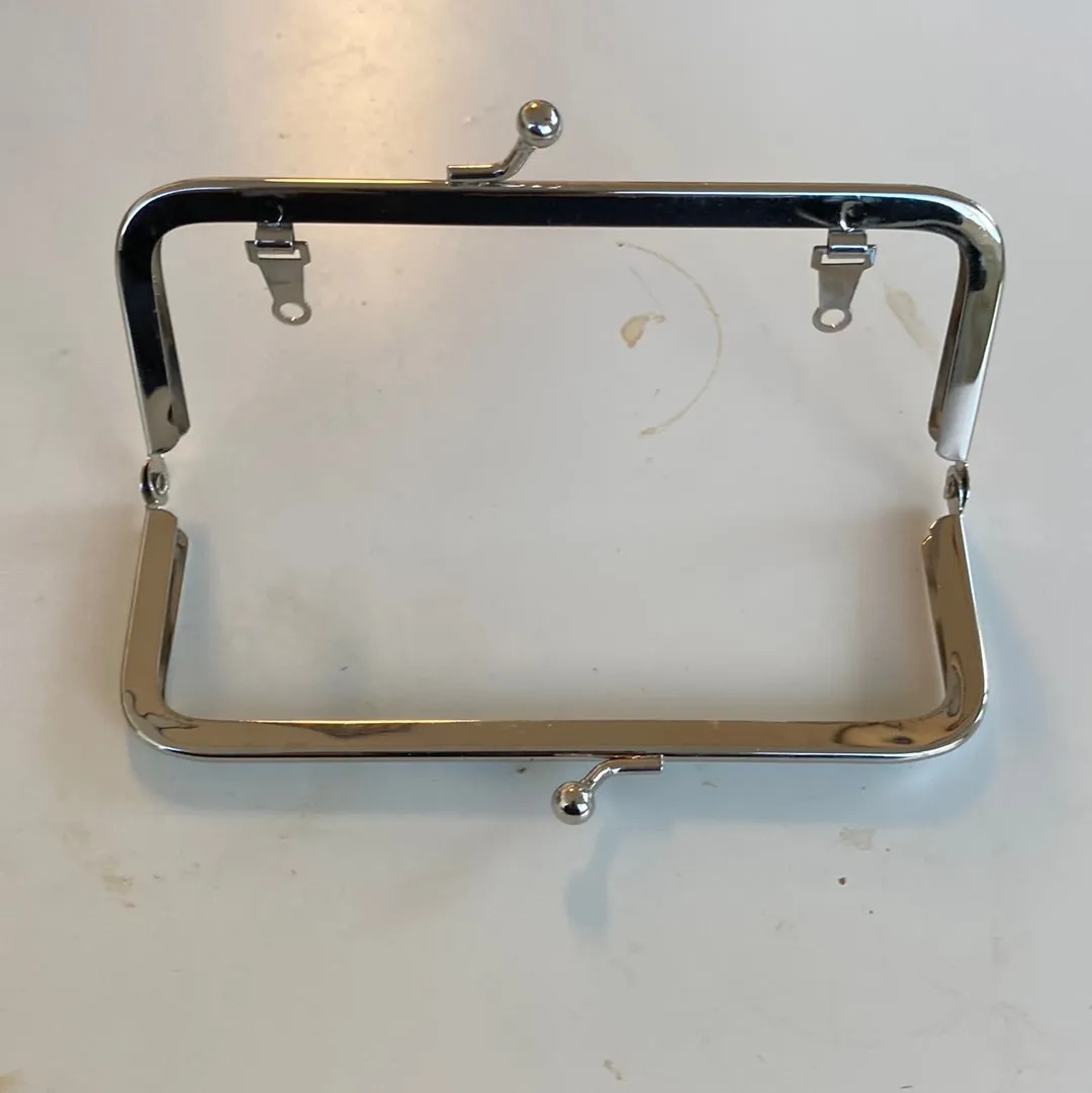 Leather House tasbeugel zilver 12 cm voor portemonnee