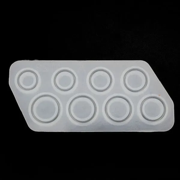 Bijounique 99 ringenmal siliconen 8 maten 15-22 mm
