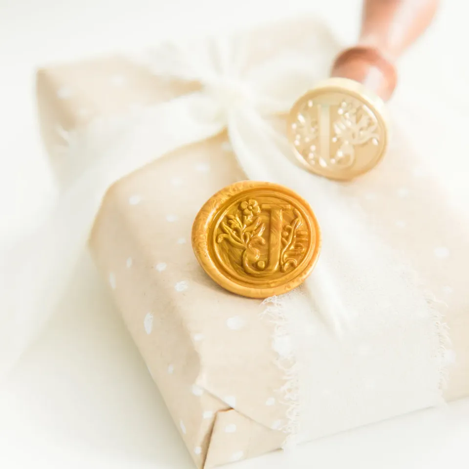 Jessy at Sea Letter J wax seal stempel 25 mm initiaal