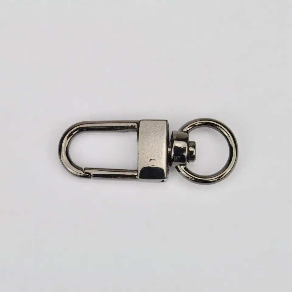Leather House musketonhaak rond zwart 10 mm per stuk tas