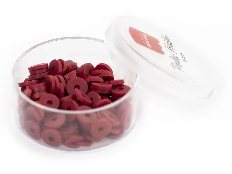 La Petite Epicerie heishi kralen 6 mm marsala rood 200 stuks
