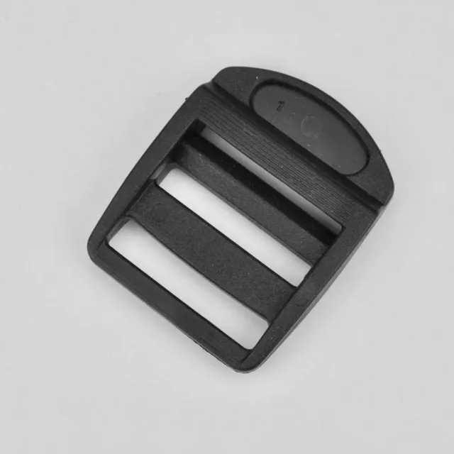 Leather House Schuiver zwart plastic 30 mm