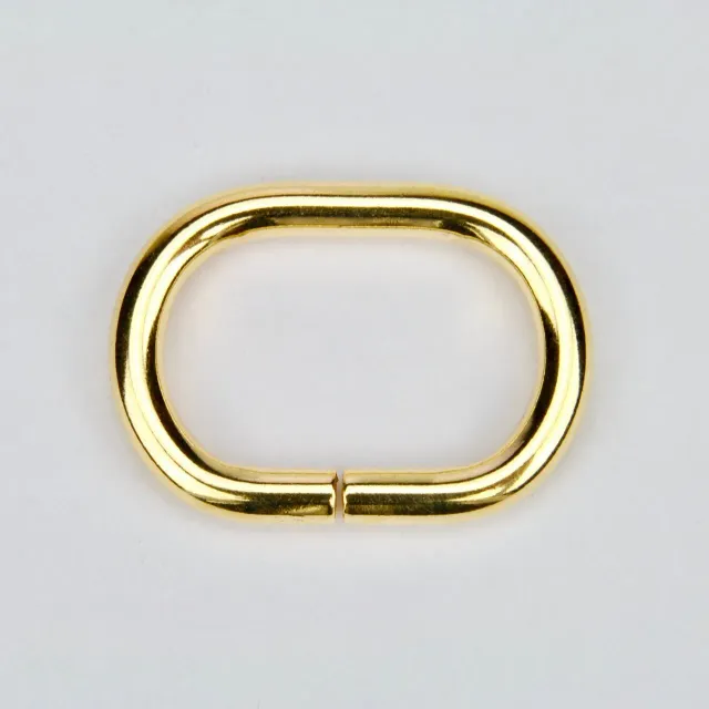 Leather House Ovale Ring Gold 32 mm ring set van 2 goud