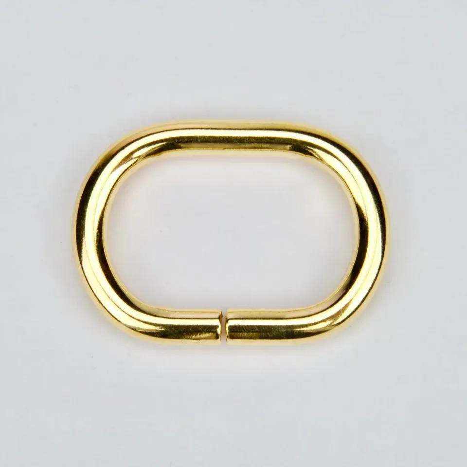 Leather House Ovale Ring Gold 32 mm ring set van 2 goud