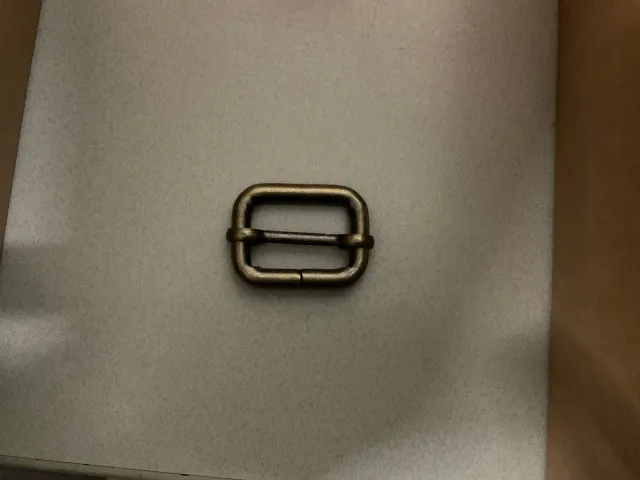 Leather House Schuifgesp Slider 30 mm Zilver