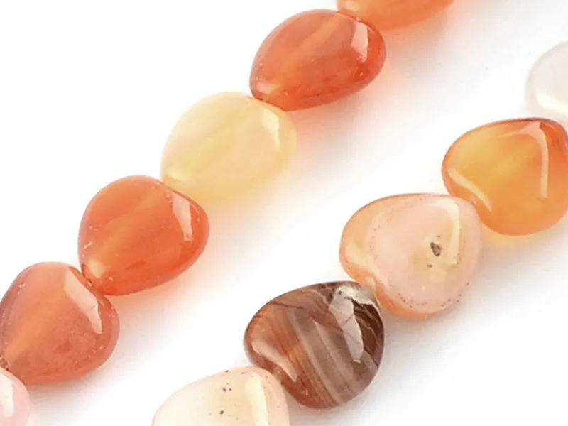 La Petite Epicerie hart kralen rood agaat 10 mm 10 stuks
