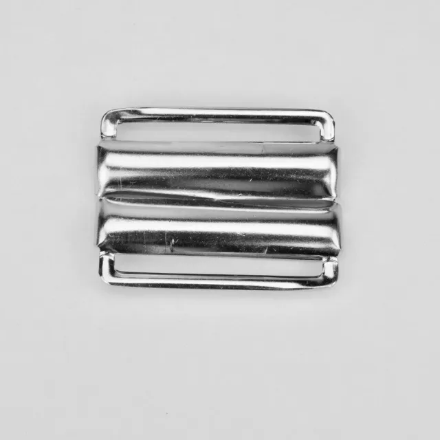 Leather House Riemsluiting Gesp 40mm zilver