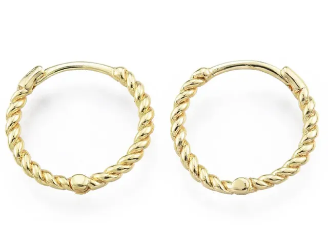 La Petite Epicerie Huggie creolen oorringen goud 15mm paar