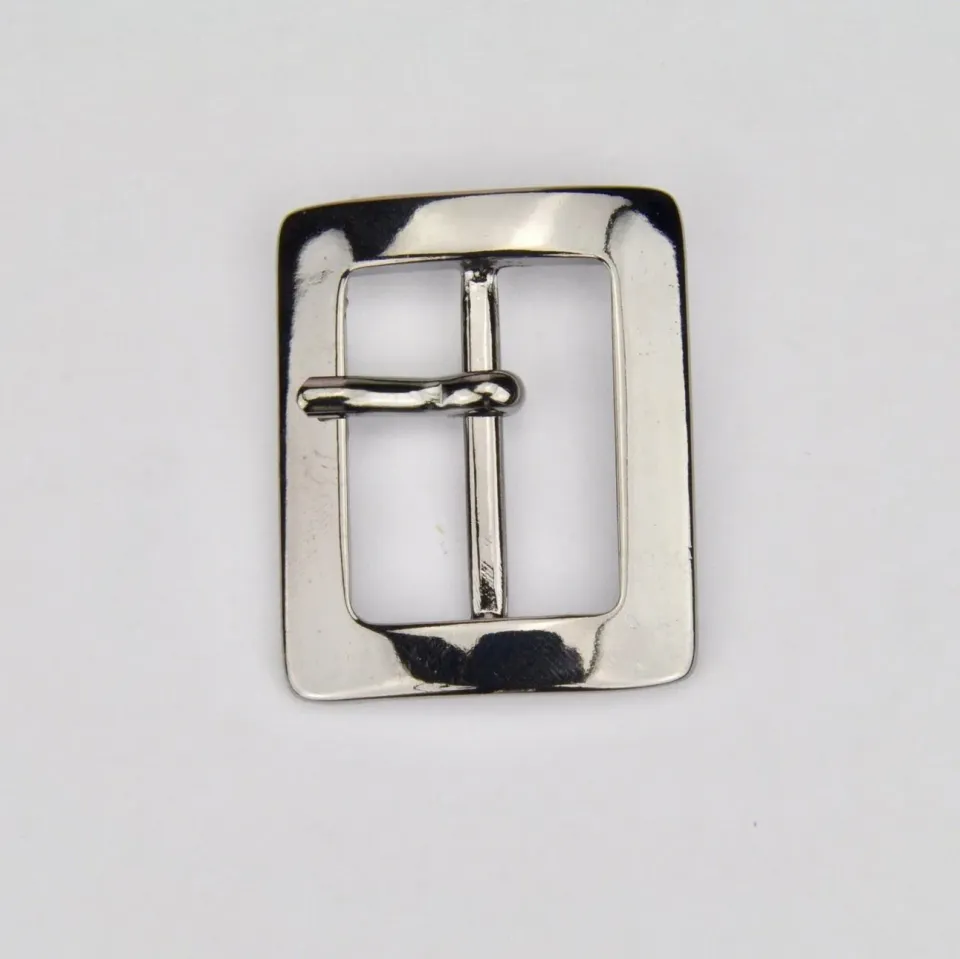 Leather House gesp zwart gunmetal 25 mm per stuk