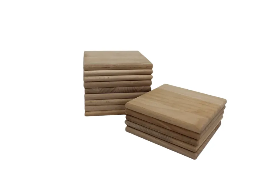 Astrid Brouwers Onderzetters beuken 12 cm set 2