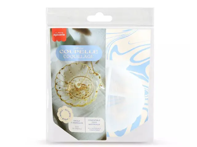La Petite Epicerie schelp siliconen mal 11 cm schaaltje