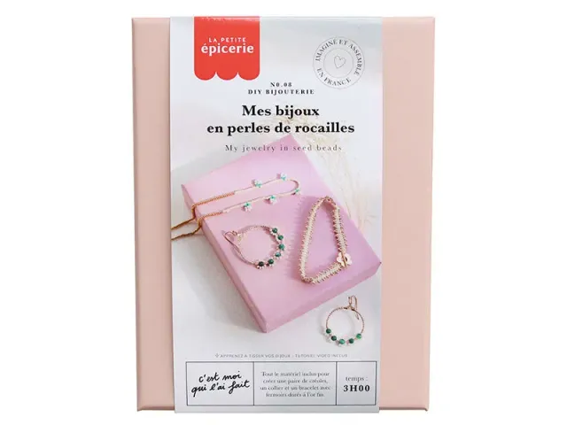 La Petite Epicerie MKMI Mes bijoux en perles de rocailles sieraden set groen