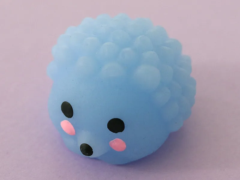 La Petite Epicerie Mini Squishy Egel anti-stress speelgoed blauw