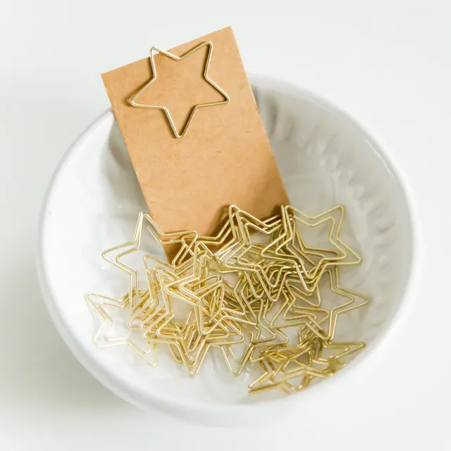 Jessy at Sea Star paperclips goud ster 20 stuks