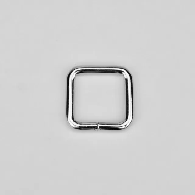 Leather House Square Ring vierkante ring 20 mm zilver per stuk metaal
