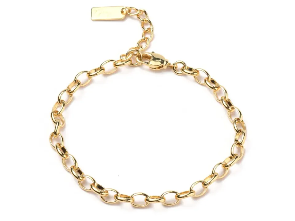 La Petite Epicerie Hand Made armband ketting 19,5 cm goud