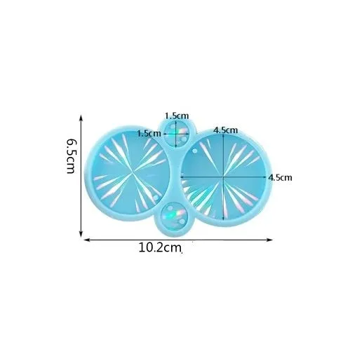 Bijounique 117 holo oorbelhangers siliconen mal rond